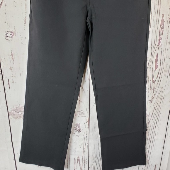 SOHO Apparel Casual Pants Womens Size 6P Flat Front Straight Leg Rayon Black - Picture 4 of 7